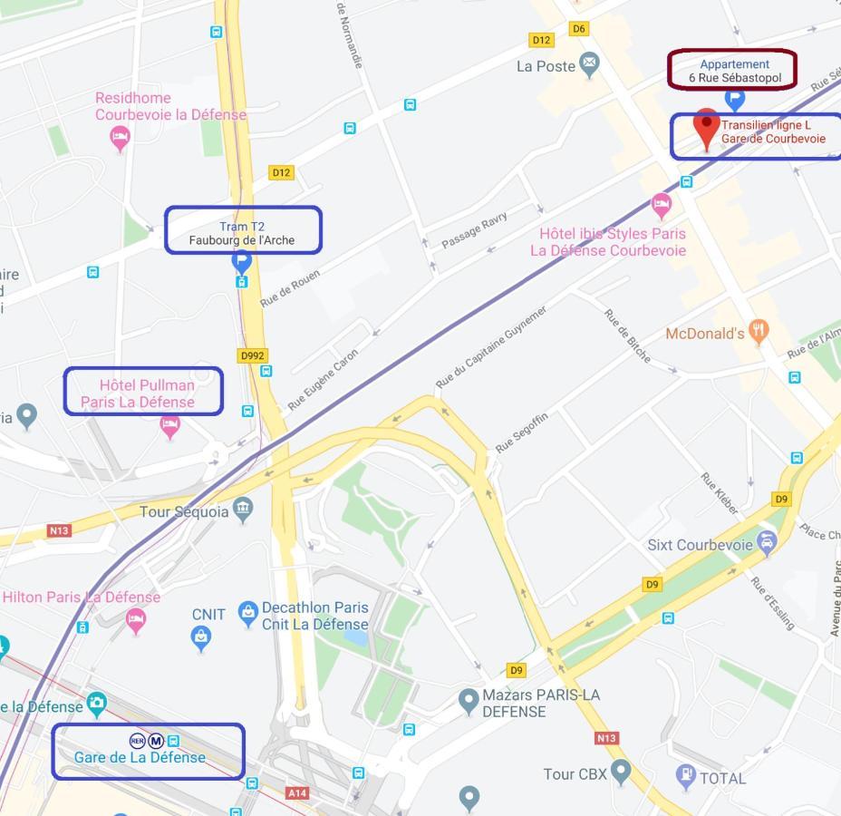 Cozy Room In Paris Ladefense 쿠르브부아 외부 사진